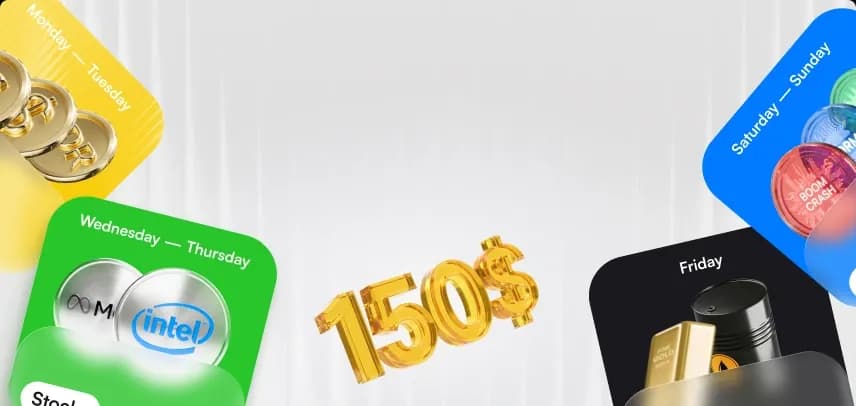 Bonus $150: Khám phá thị trường và rút lợi nhuận miễn phí
